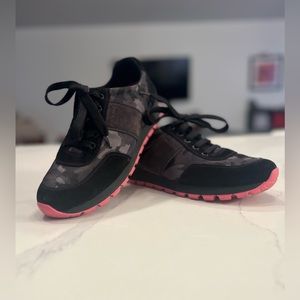 Prada Camo Print Black Sneakers - Size 40 (US 9).
